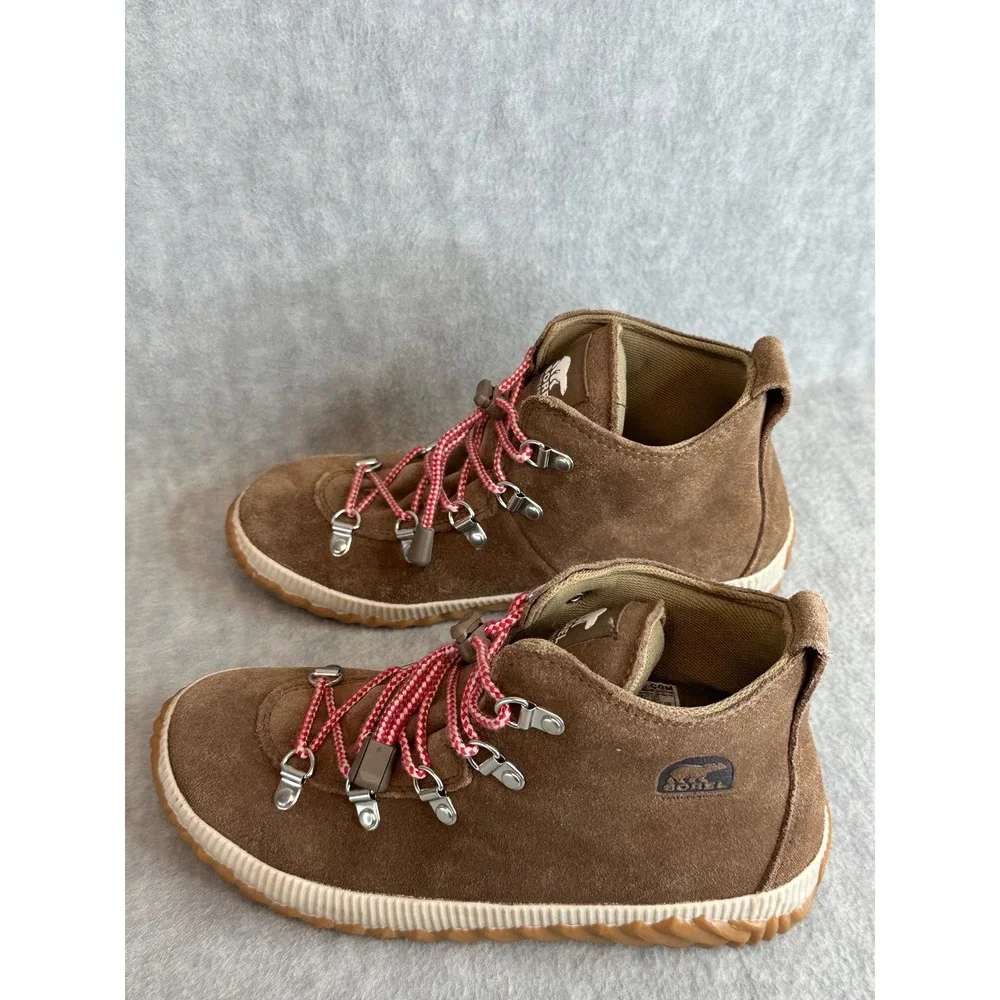 Sorel Out N About Plus Conquest‎ Womens 5 Suede Boots Brown Red Women 1877051